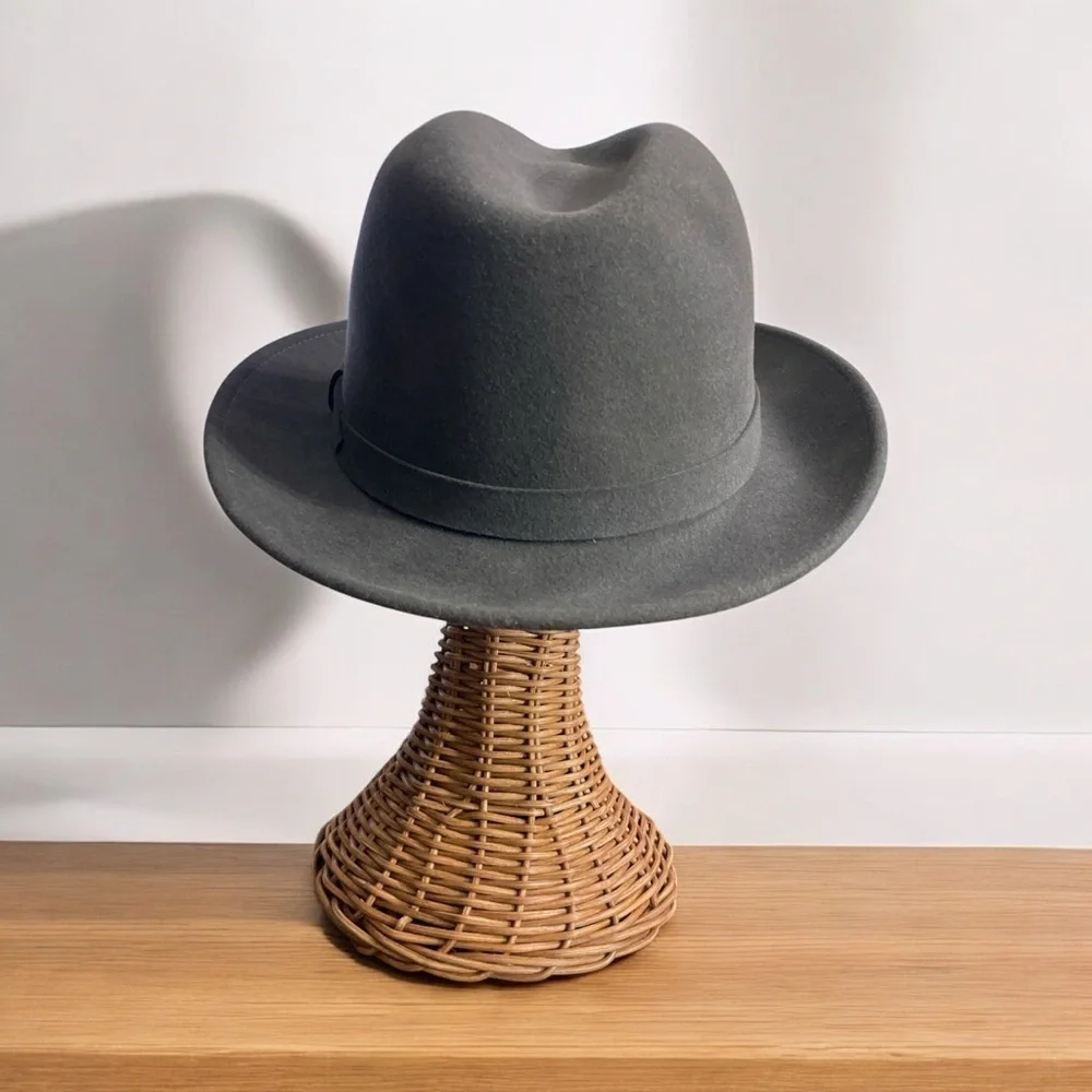 Litefelt Charlie Stingy Brim Fedora Sark Gray size XL 100% Wool